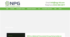 Desktop Screenshot of npg-ltd.com