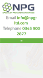 Mobile Screenshot of npg-ltd.com