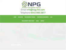 Tablet Screenshot of npg-ltd.com